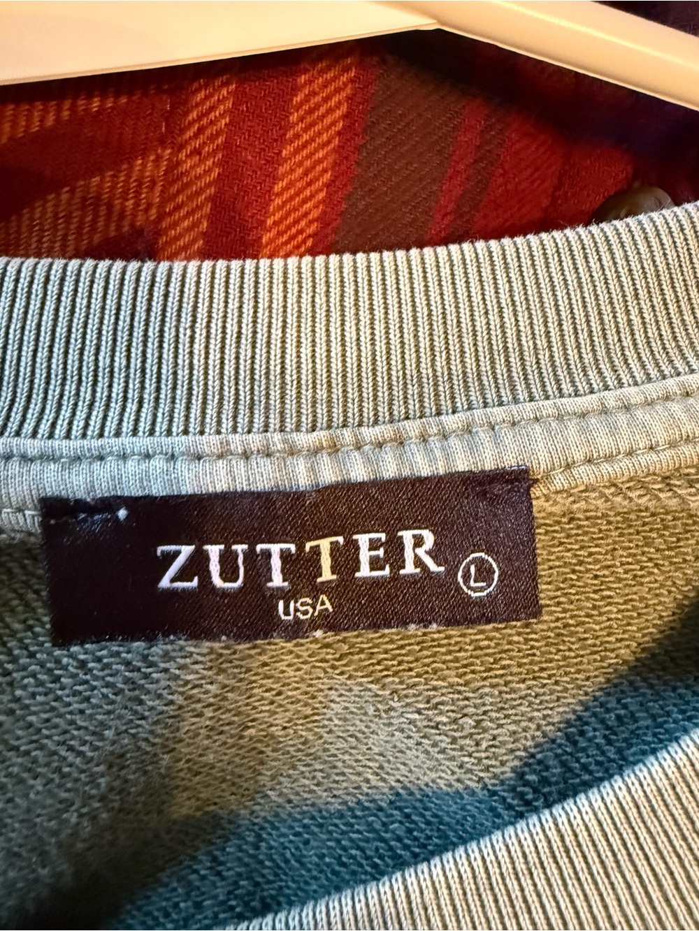 Zutter Brand Sage Green 'Western' Graphic Sweatshirt - Picture 3 of 4
